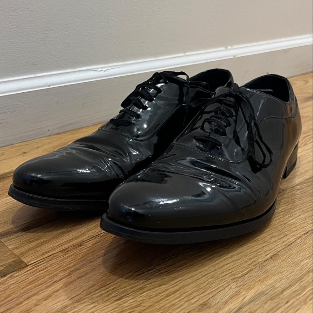 Suitsupply Glossy Black Men's Oxfords